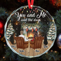 You And Me And Fur Babies - Personalized Glass Ornament