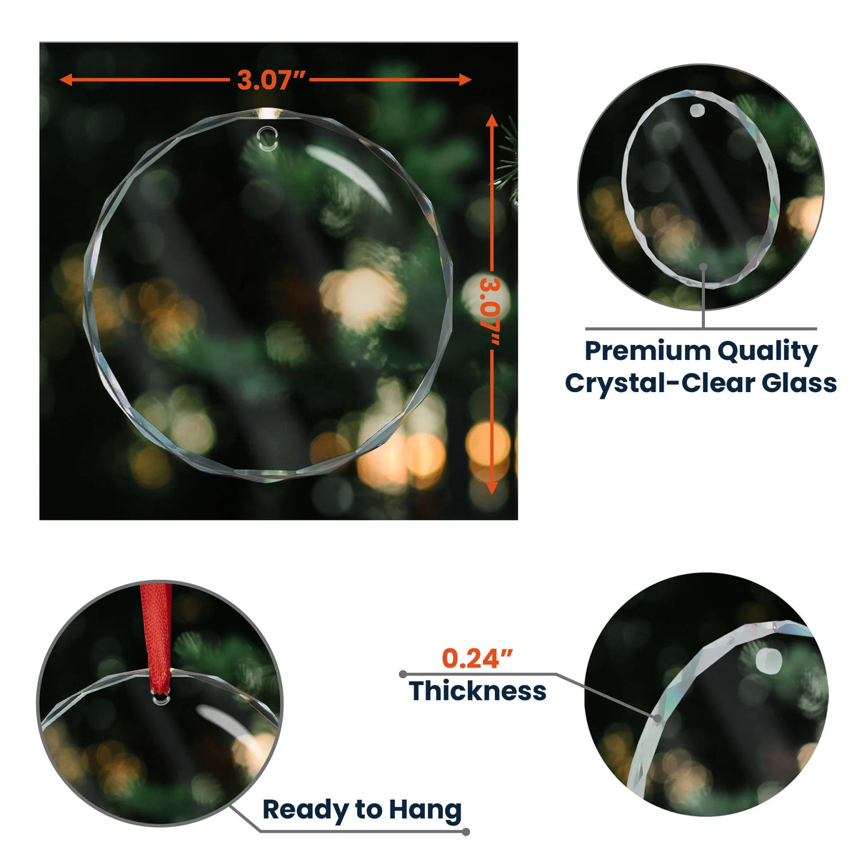 No One Will Ever Be As Entertained - 3D Style - Personalized Glass Ornament